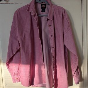 Dickies pink button down shirt